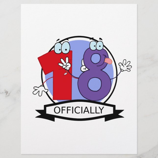 Logotipo de aniversário de 18 anos (Frente)