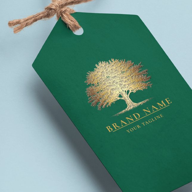 Logotipo de Árvore de Carvalho de Vintage Etiqueta (Criador carregado)