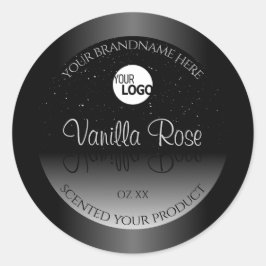 Logotipo de brilho suave da etiqueta branca do pro