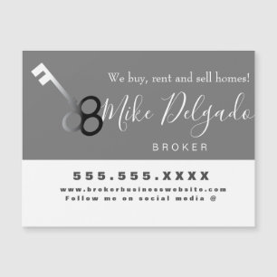 Logotipo de chave comercial do Corretor de aluguel