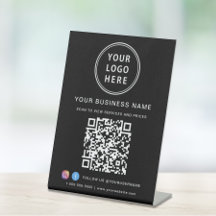 Logotipo de Código QR de Mídia Social Negócios Pre