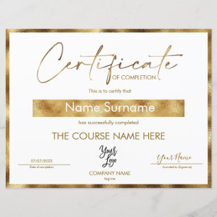 Logotipo de Conclusão do Curso de Certificação