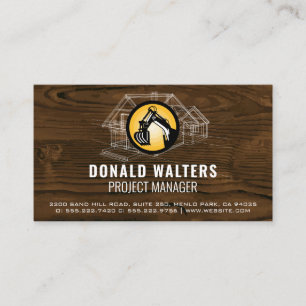 Logotipo de construção Cartão de visita de Esque