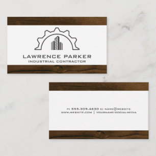 Logotipo de construção   Cartão de visita de ma