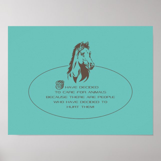 Logotipo de cuidado com animais - Poster (Frente)