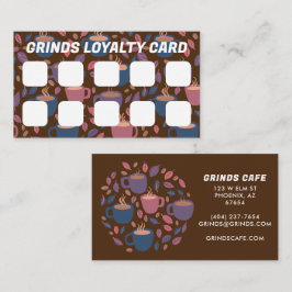 Logotipo de Cuta CAFE Cartão de fidelidade do clie