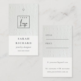 Logotipo de etiqueta de preço de textura simples e