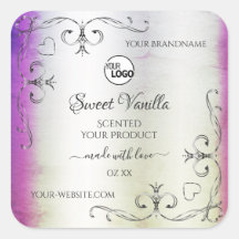 Logotipo de etiquetas de produto do Ornamentado Ro