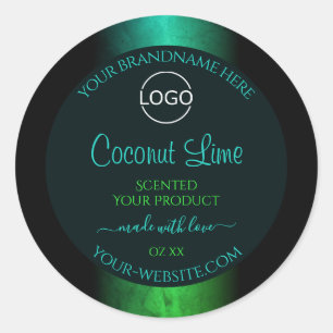 Logotipo de etiquetas de produto Elegante para o M