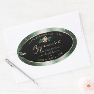Logotipo de etiquetas de produto preto com quadro