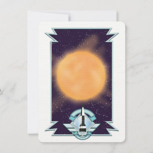 Logotipo de Ficção Científica estilo Vintage dos a