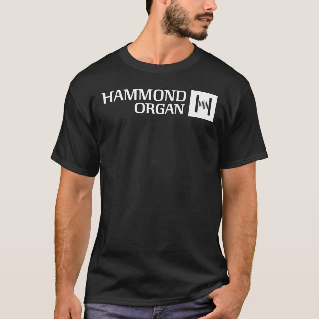 Logotipo de Hammond Organ T-Shirt Clássico (Frente)
