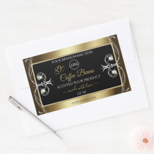 Logotipo de Jovens de Etiquetas de Produto Dourado