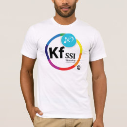 Logotipo de KFSSI no t-shirt do algodão