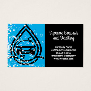 Logotipo de lavagem do carro   Bolhas de sabão