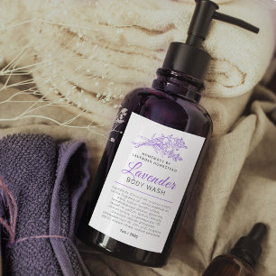 Logotipo de lavanda ou personalizado de etiqueta d