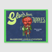 Logotipo de Maçãs Glen Ian Vintage, Hooper, Washin