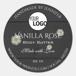 Logotipo de margarina lisa Etiquetas de produto pa