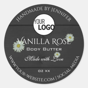 Logotipo de margarina lisa Etiquetas de produto pa