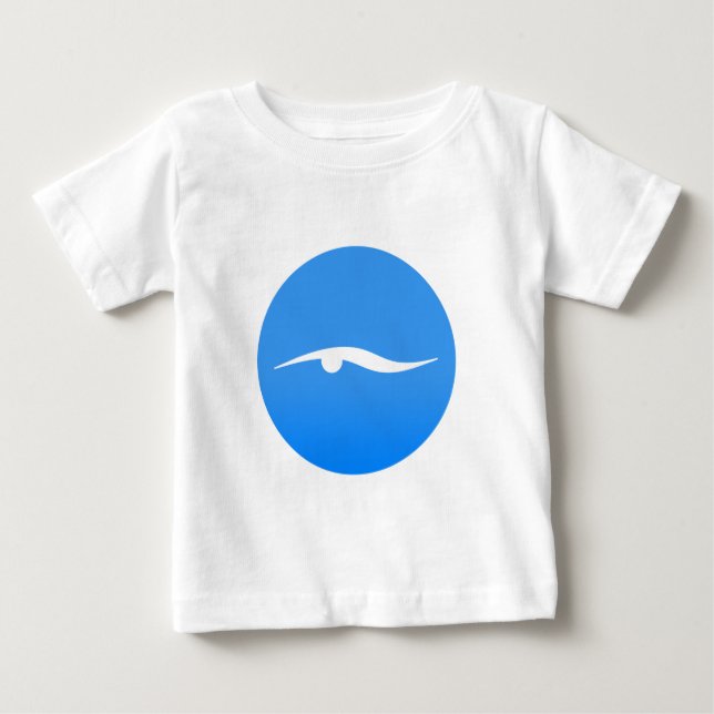 Logótipo de natação na camiseta (Frente)