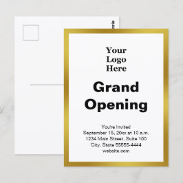 Logotipo de Negócios de Grande Abertura Convite Do