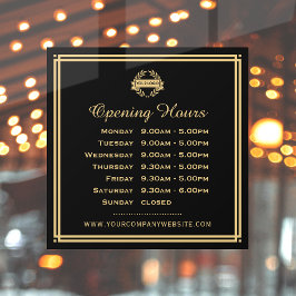 Logotipo de Negócios de Horário de Funcionamento C