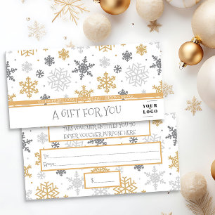 Logotipo de negócios personalizado do floco de nev