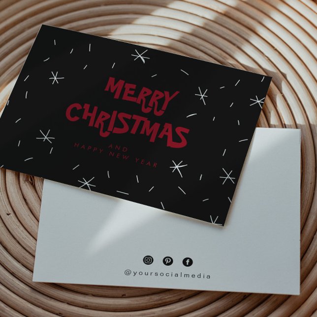 Logotipo de neve plano Cartões de Natal Meritíssim (Criador carregado)