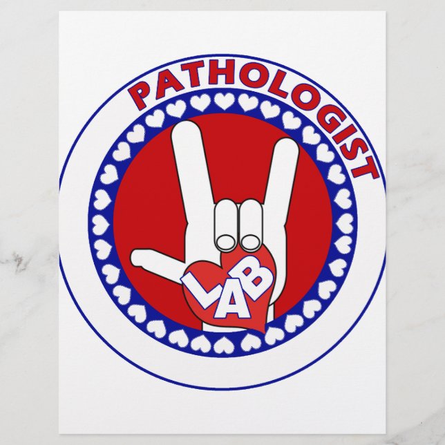 LOGOTIPO DE PATOLOGISTA ROUND ASL EU AMO LAB (Frente)