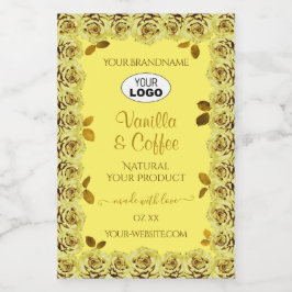 Logotipo de Rosas de flores para etiquetas de prod