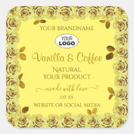 Logotipo de Rosas de flores para etiquetas de prod