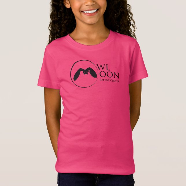 Logotipo de t-shirt feminina Owl Moon (Frente)