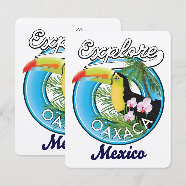 logotipo de viagem Oaxaca México (Frente/Verso)