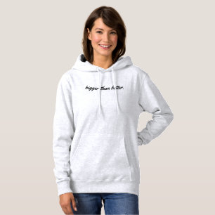 Logotipo desproporcionado do Hoodie do pulôver
