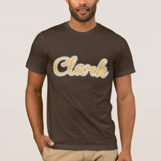 Logotipo do amarelo do t-shirt de Clark