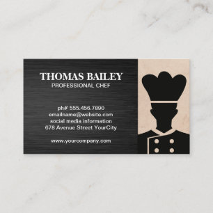 Logotipo do Chef  Cartão de visita do proprietár