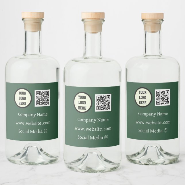 Logotipo do código QR Empresa comercial ecológica (Garrafas)