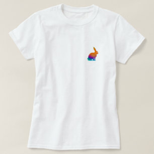 Logótipo do coelho arco-íris T-Shirt