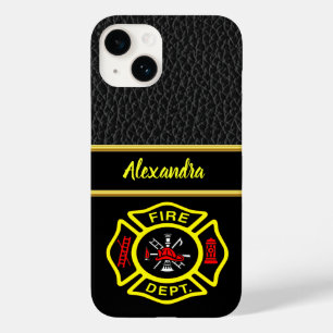 Logotipo do Corpo de Bombeiros Crachá Preto e Amar