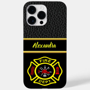 Logotipo do Corpo de Bombeiros Crachá Preto e Amar