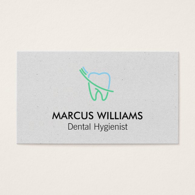 Logotipo do dente e do pincel (Frente)