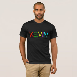 Logotipo do ESPÍRITO de Kevin na camisa preta de T