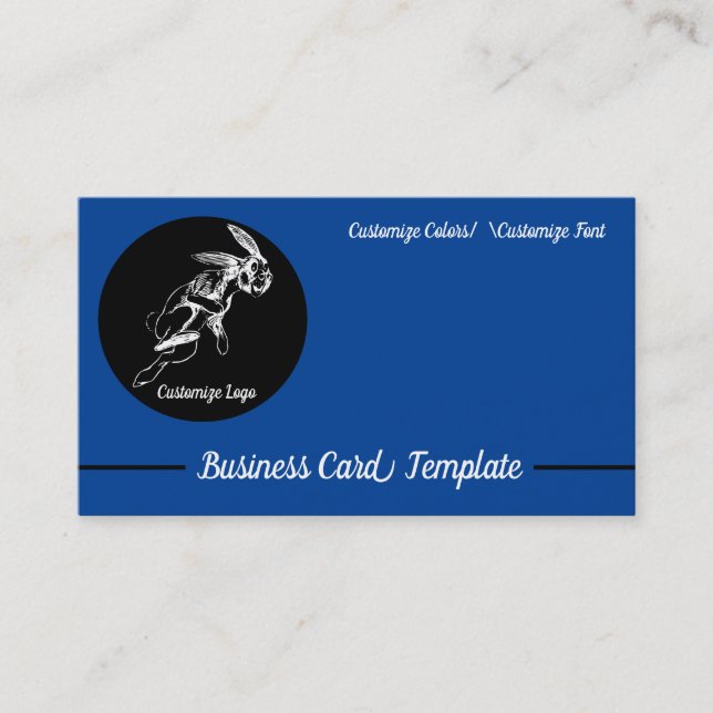 Logotipo do Jack Rabbit Cartão de visita (Frente)