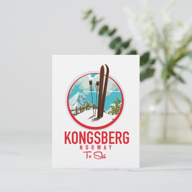 Logotipo do Kongsberg Norway Ski (Em pé/Frente)