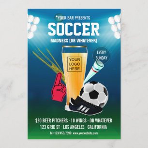 Logotipo do menu de eventos do bar Soccer