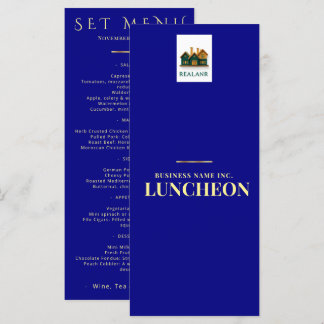Logotipo do Menu do Evento Empresarial Corporativo
