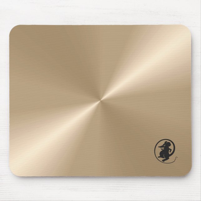 Logotipo do Mouse em Mousepad Metálico Nacre (Frente)