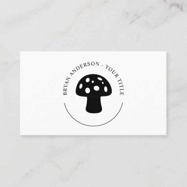 Logotipo do Mushroom Cartão de visita (Frente)