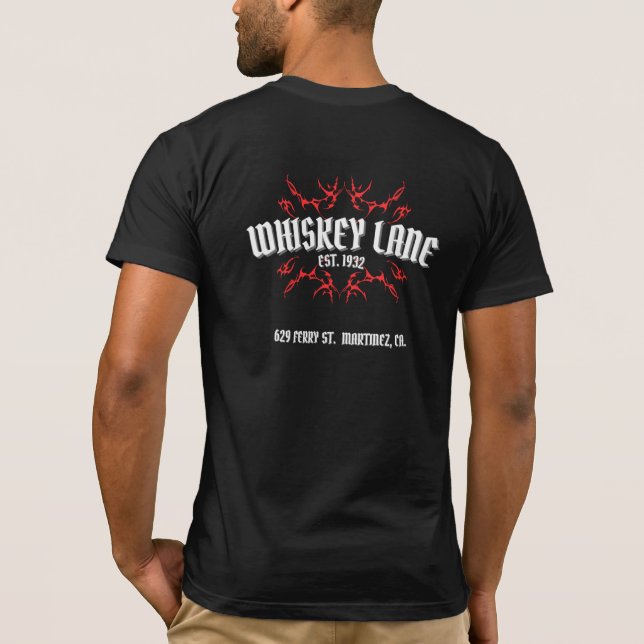 Logotipo do Skate Whiskey Lane T-Shirt (Verso)
