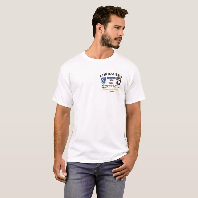 Logotipo do t-shirt #8 LRRP de Currahee (Frente Completa)